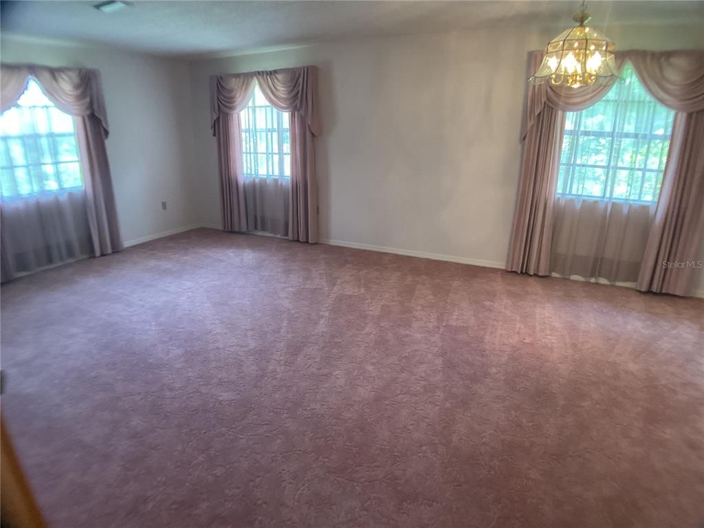 Chandelier, Empty room, Interior