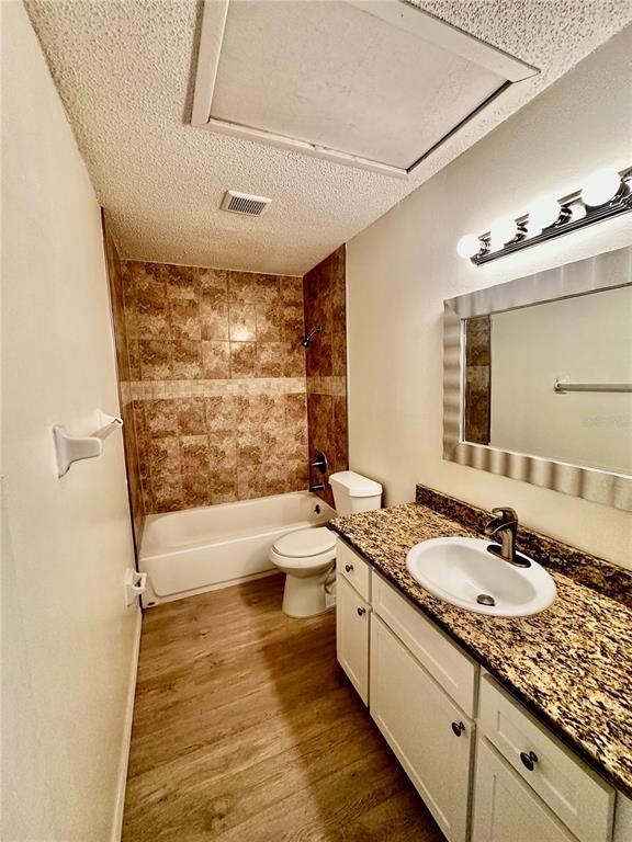 Bathroom, Dual Sink Vanities, Interior, Wood Texture Flooring