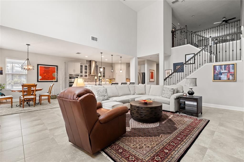 Dining room, Interior, Kitchen, Living room, Pendant Lights, Recessed Lighting