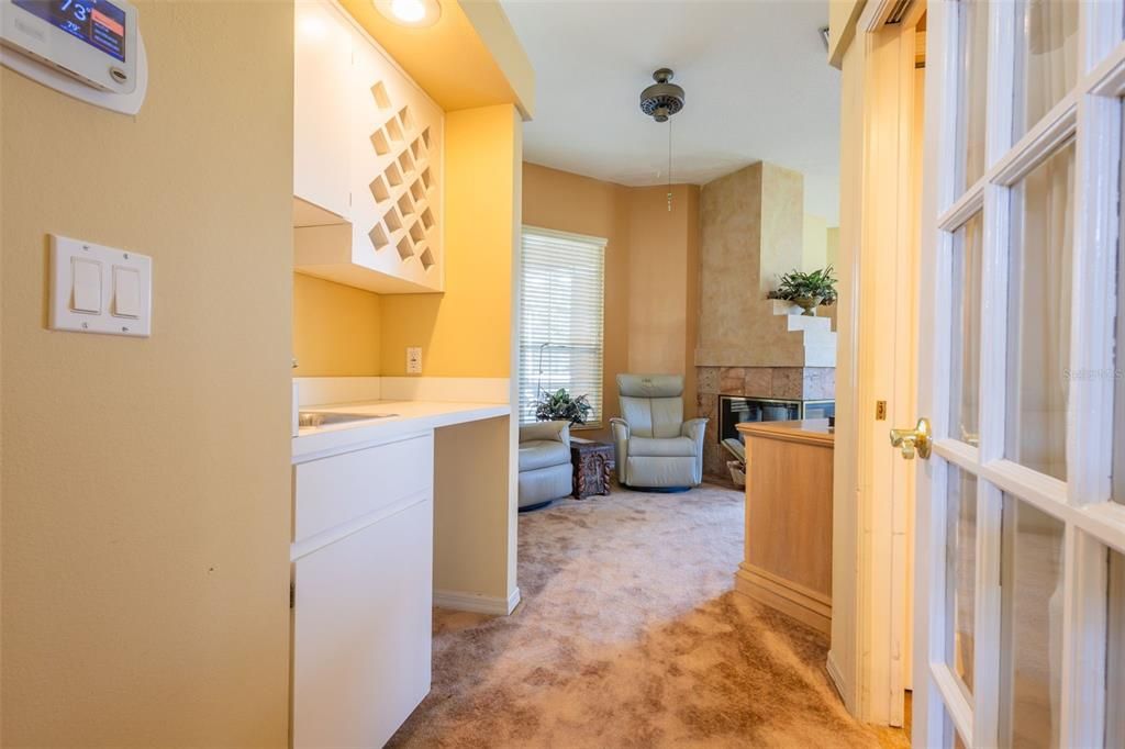 Fireplace, Interior, Recessed Lighting, Washer