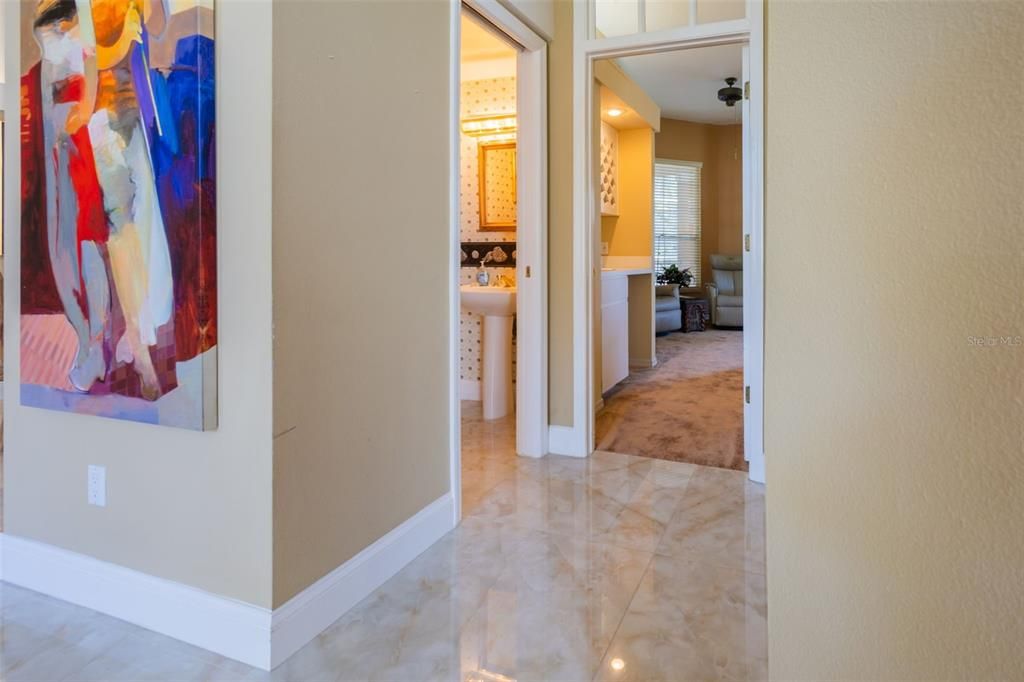 Bathroom, Interior, Recessed Lighting