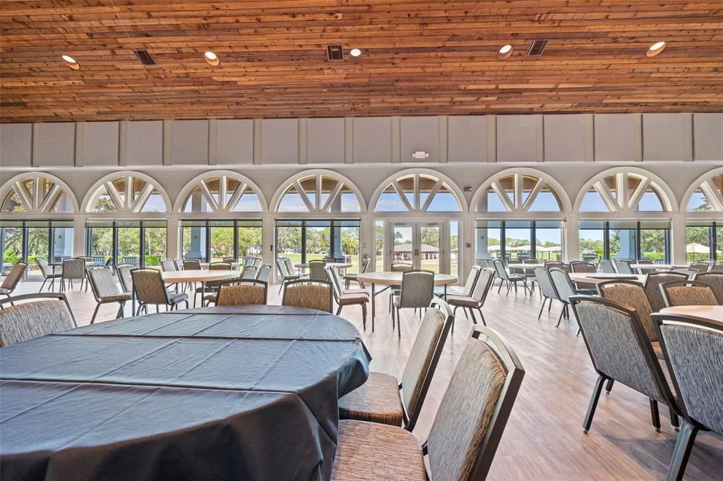 Dining room, Interior, Recessed Lighting, Wooden Ceilings, Wood Texture Flooring