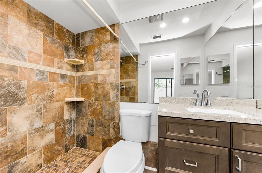 Bathroom, Interior, Recessed Lighting