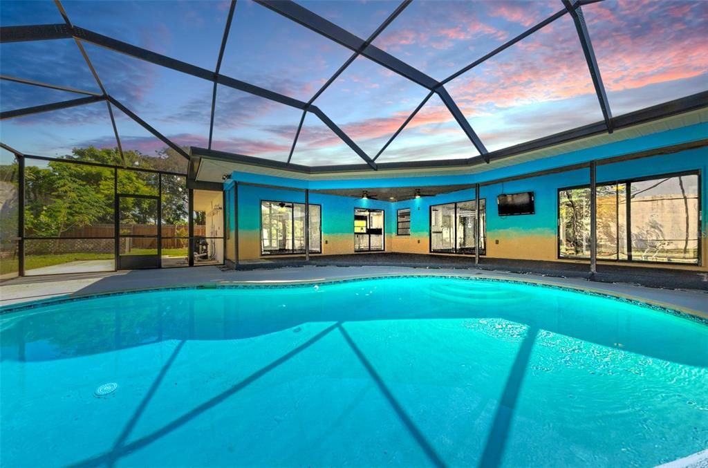 Glass Ceilings, Interior, Pool, Sun Room