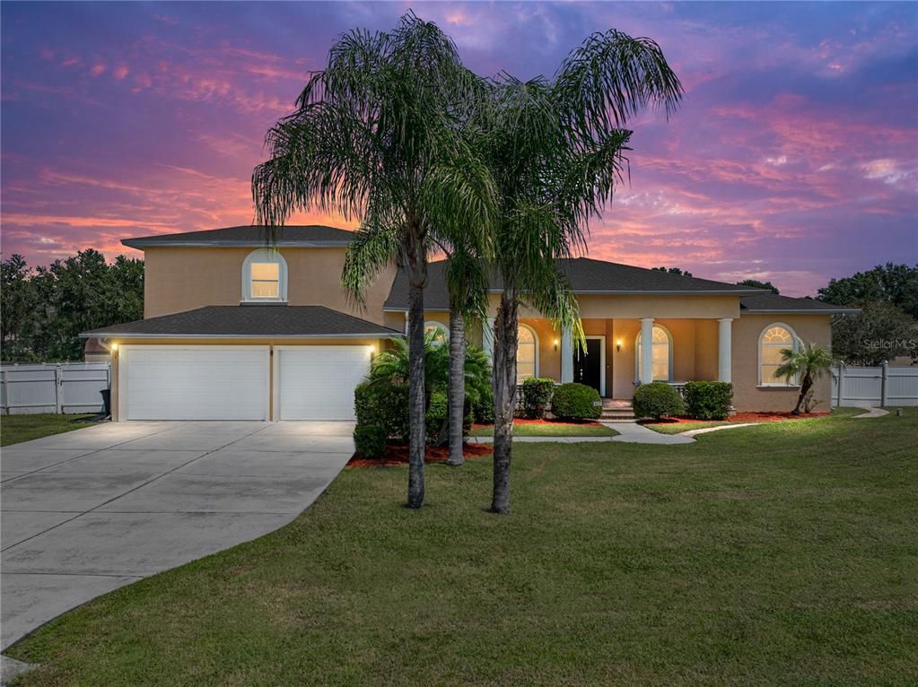 Attached, Backyard, Exterior, Facade, Mediterranean
