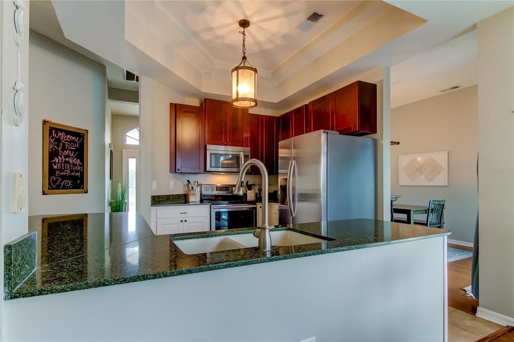 Interior, Kitchen, Pendant Lights, Stainless Steel Appliances