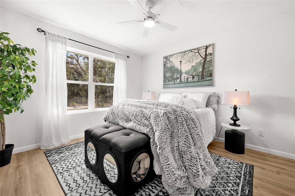 Bedroom, Interior, Wood Texture Flooring