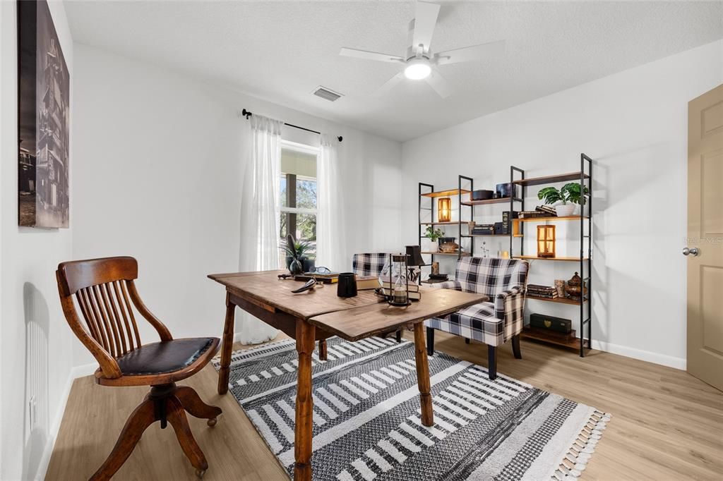 Home Office, Interior, Wood Texture Flooring