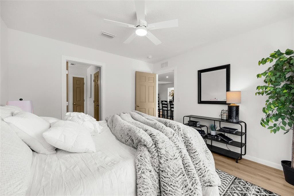 Bedroom, Interior, Wood Texture Flooring