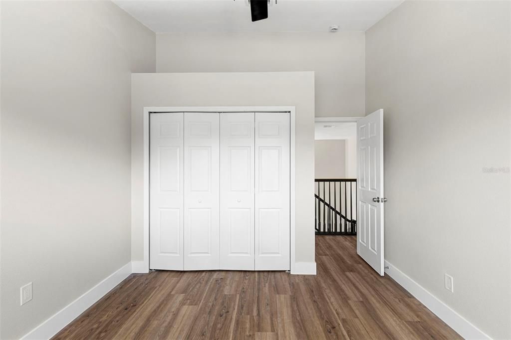 Detached Garage, Empty room, Interior, Wood Texture Flooring