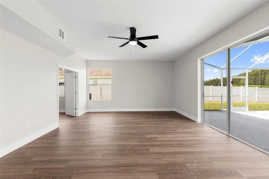 Empty room, Interior, Sun Room, Wood Texture Flooring