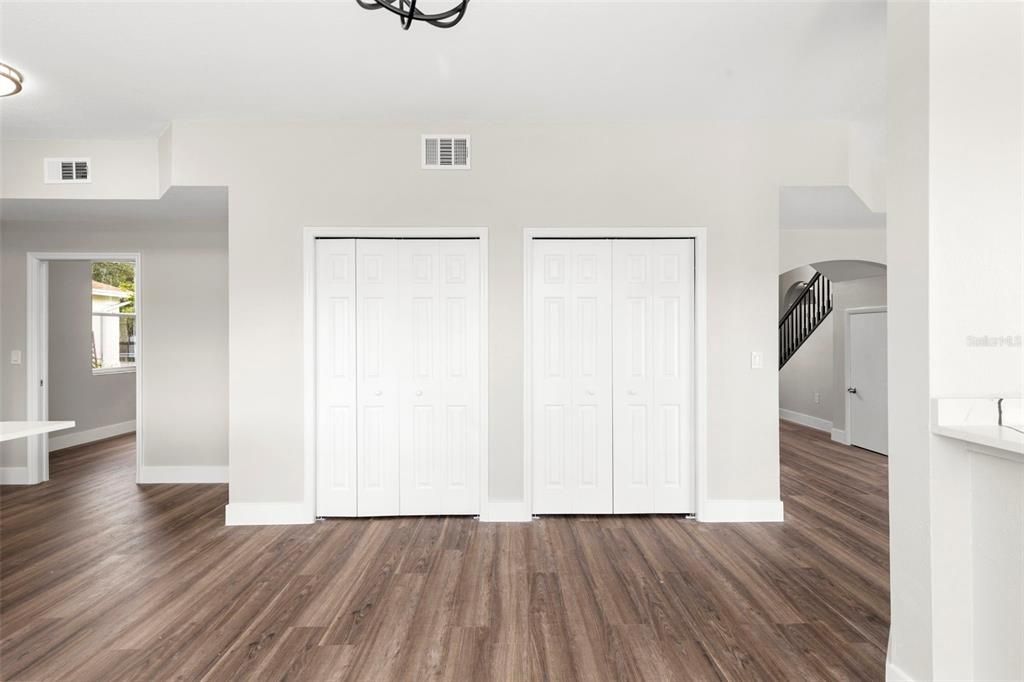 Empty room, Interior, Wood Texture Flooring