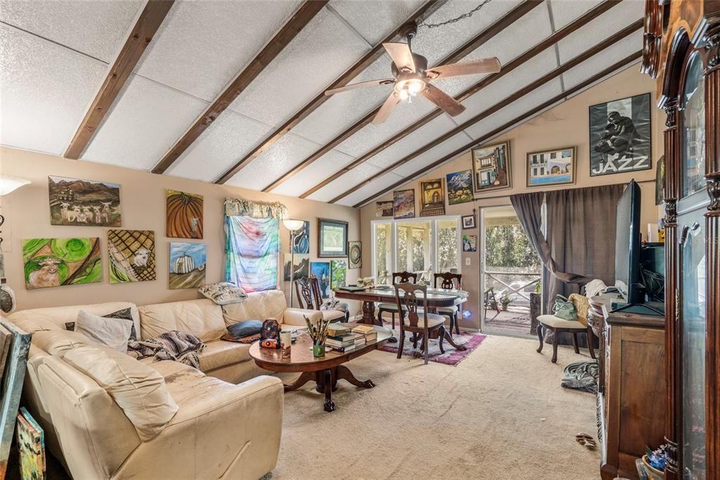 Dining room, Interior, Living room, Wooden Beams
