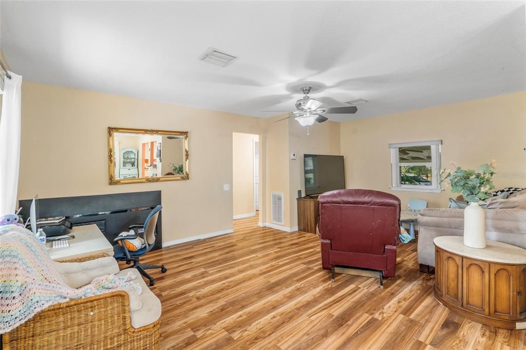 Home Office, Interior, Wood Texture Flooring