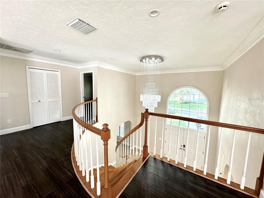 Chandelier, Interior, Recessed Lighting, Wood Texture Flooring