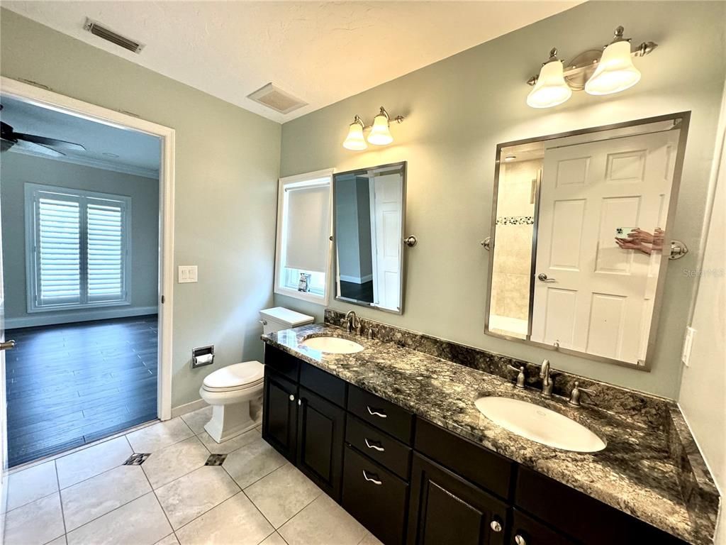 Bathroom, Dual Sink Vanities, Interior, Wood Texture Flooring