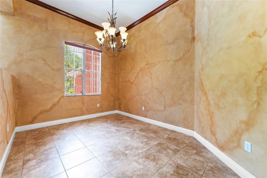 Chandelier, Empty room, Interior
