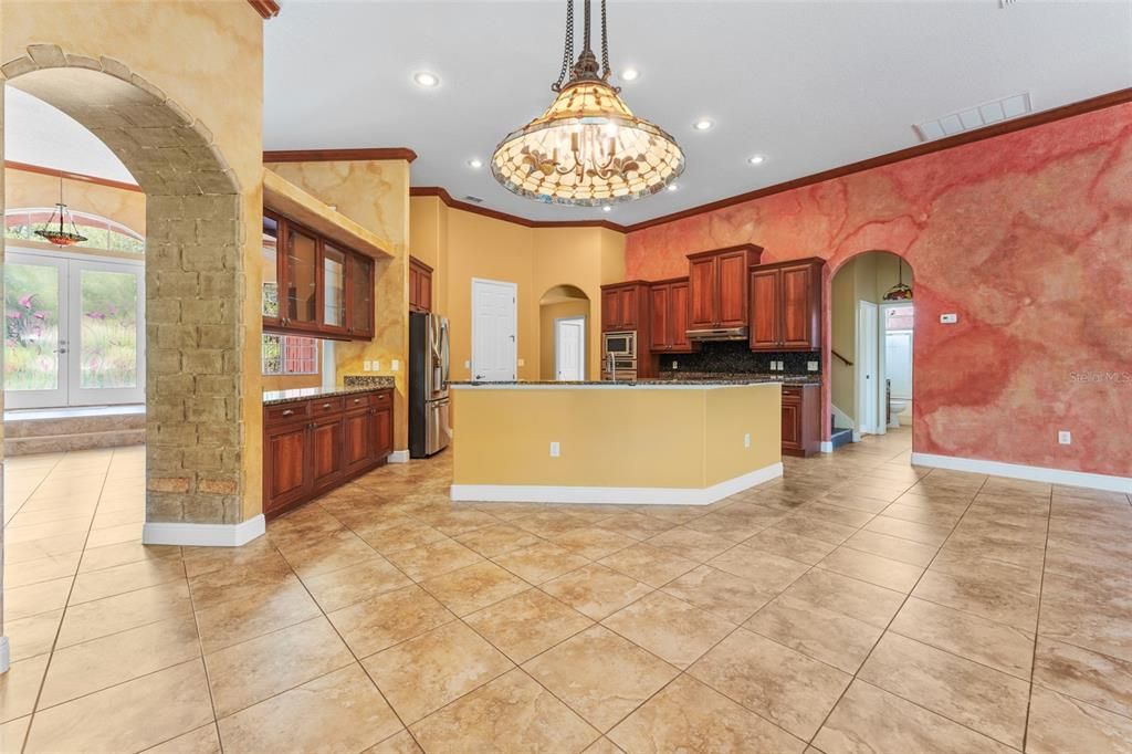 Chandelier, Interior, Kitchen, Pendant Lights, Recessed Lighting