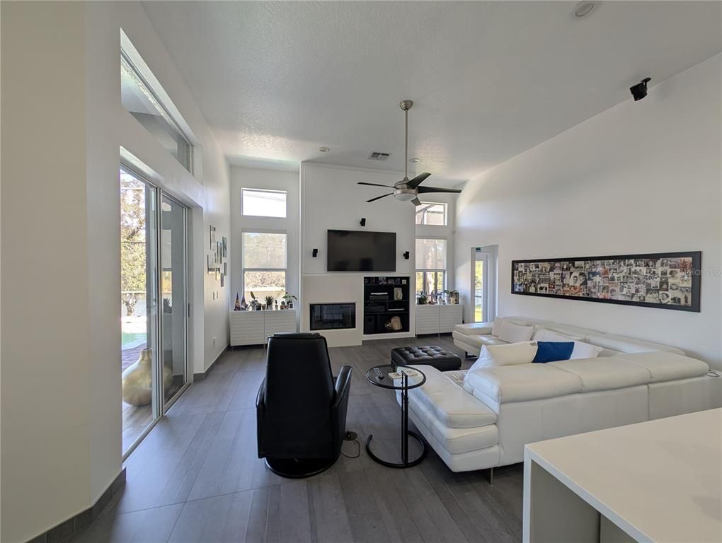Fireplace, Interior, Living room, Wood Texture Flooring