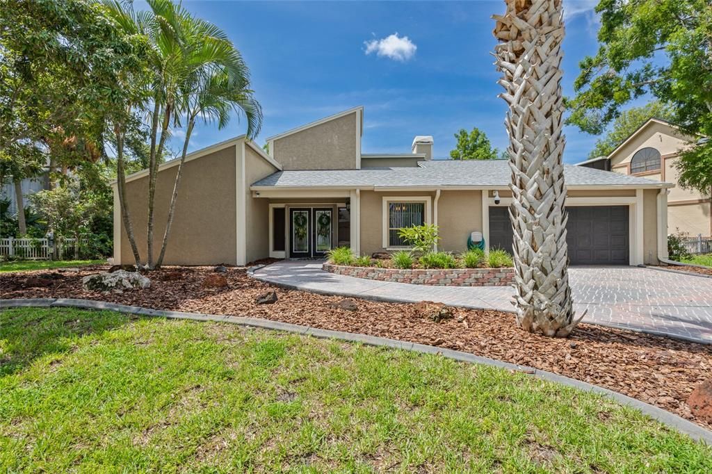 Attached, Backyard, Exterior, Facade, Ranch