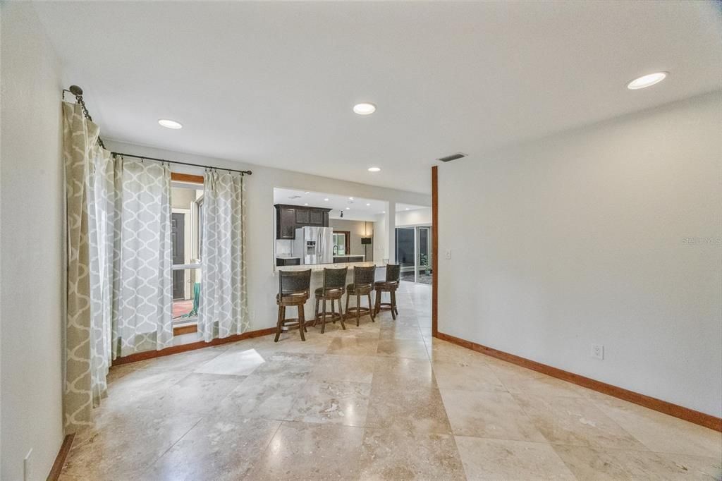 Empty room, Interior, Kitchen, Recessed Lighting