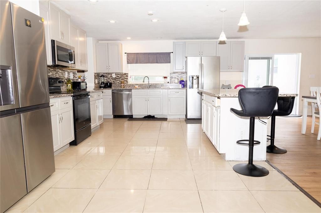 Interior, Kitchen, Pendant Lights, Recessed Lighting, Stainless Steel Appliances