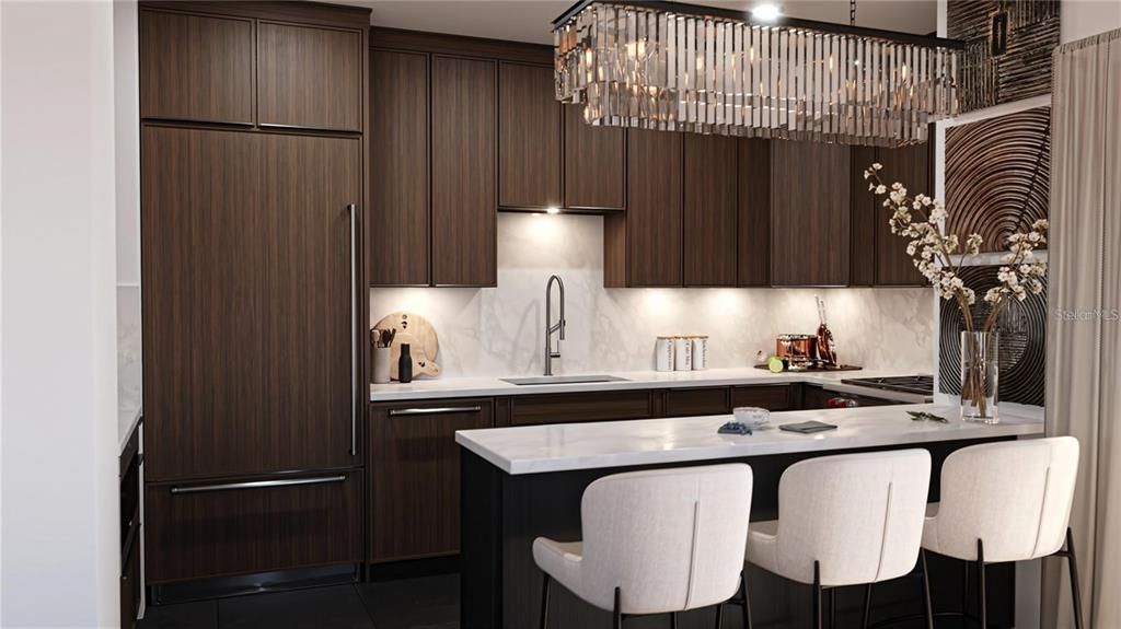 Chandelier, Interior, Kitchen