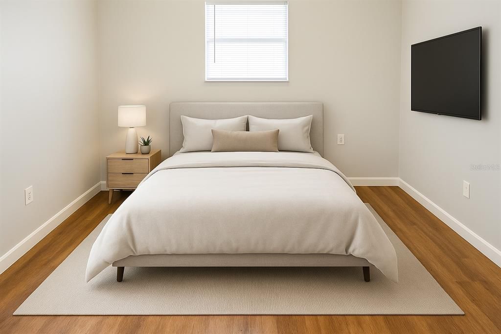 Bedroom, Interior, Wood Texture Flooring