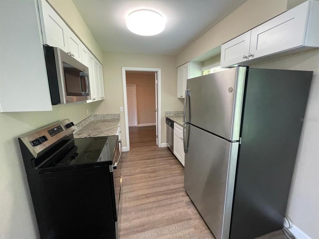 Interior, Kitchen, Wood Texture Flooring