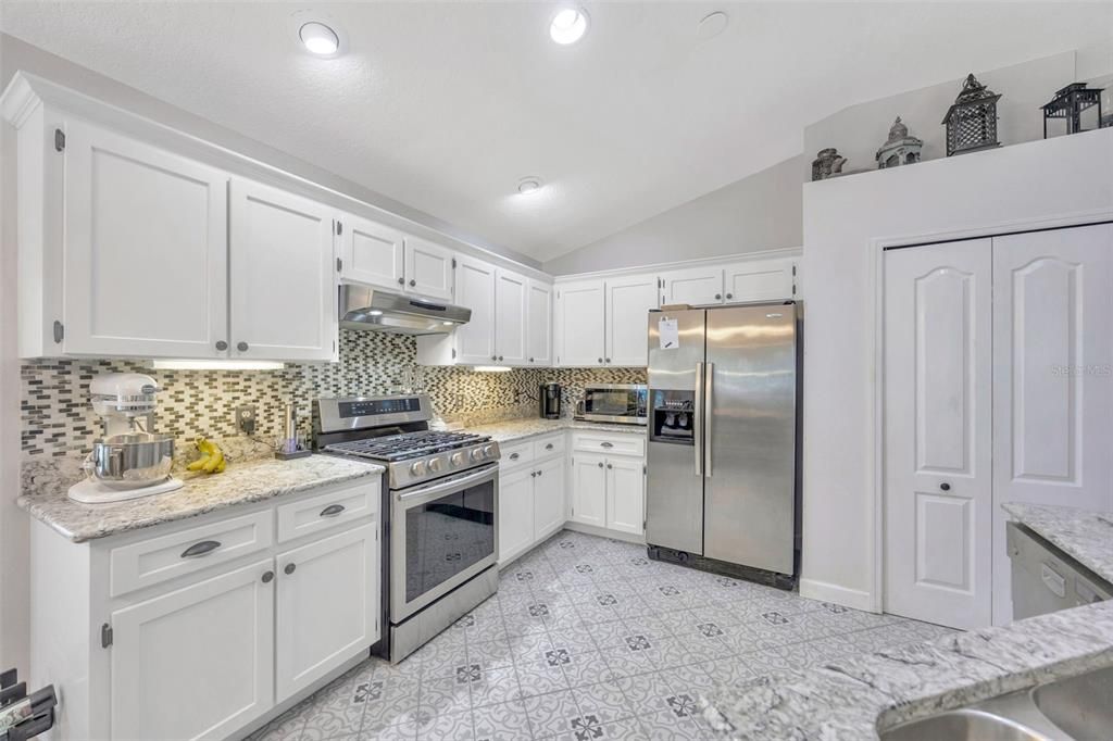 Interior, Kitchen, Recessed Lighting, Stainless Steel Appliances