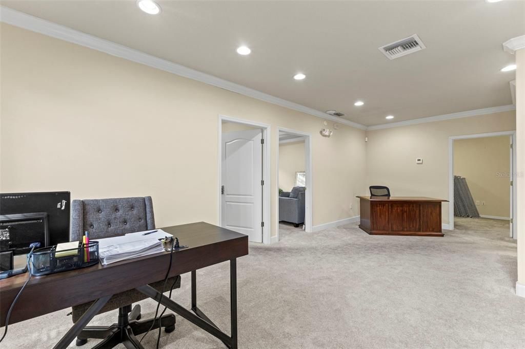 Home Office, Interior, Recessed Lighting