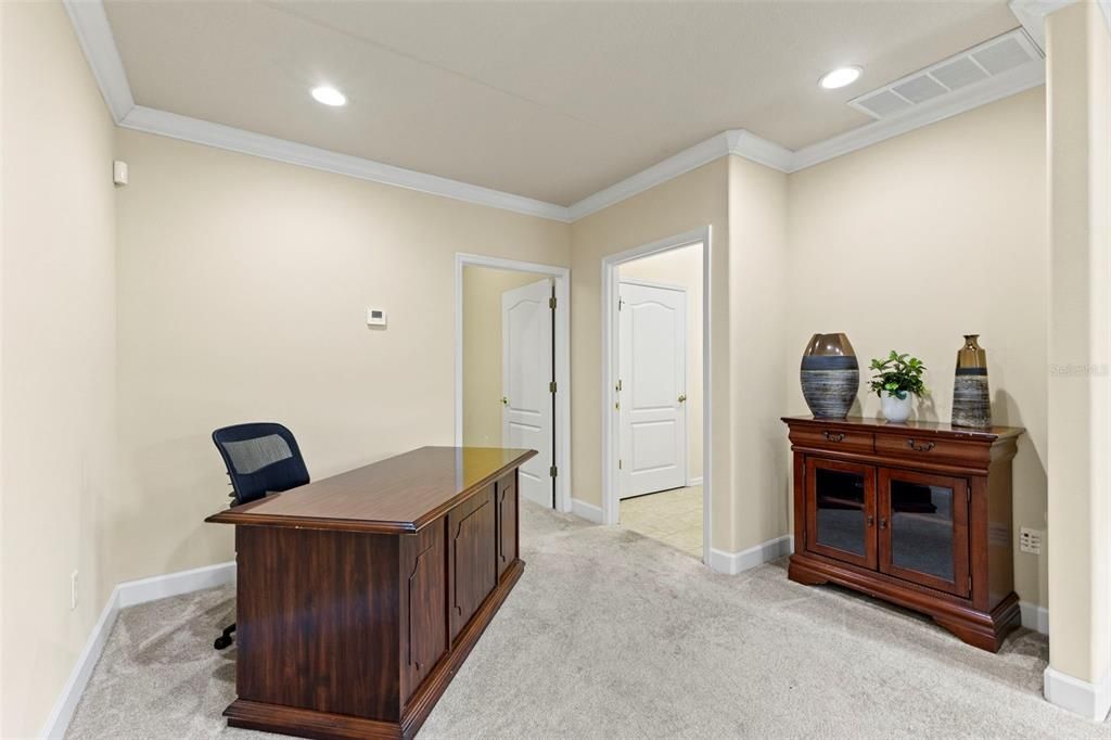 Home Office, Interior, Recessed Lighting