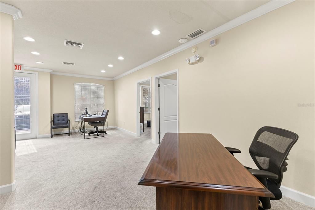 Home Office, Interior, Recessed Lighting