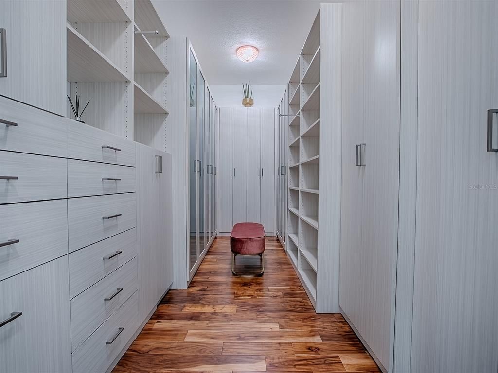 Interior, Walk-in Closets, Wood Texture Flooring