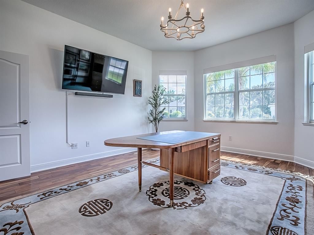 Chandelier, Interior, Wood Texture Flooring