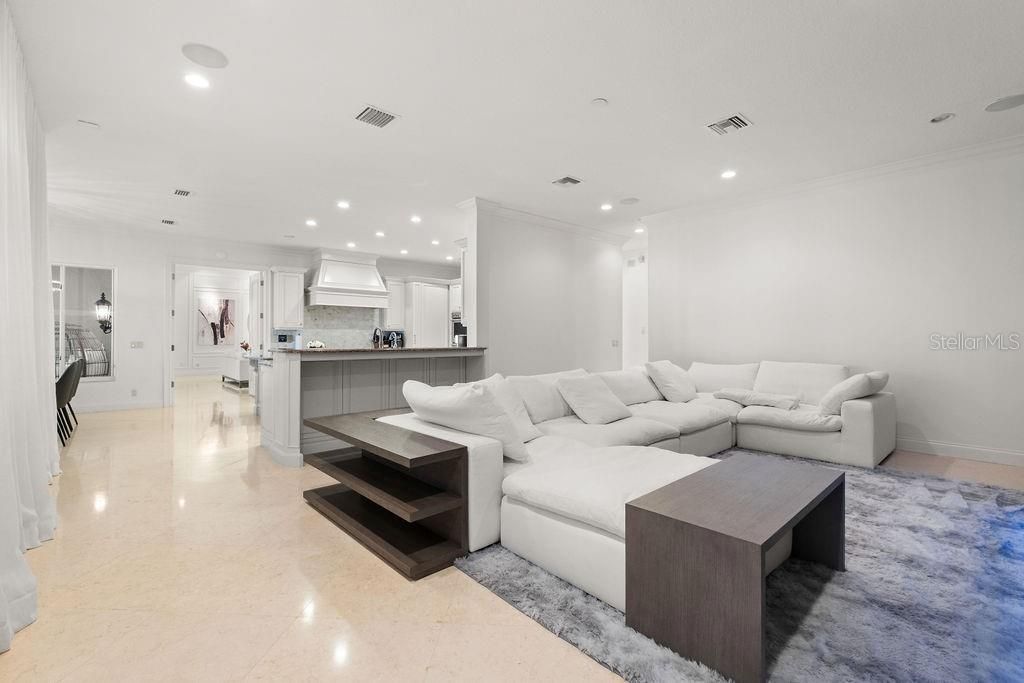 Interior, Kitchen, Living room, Recessed Lighting