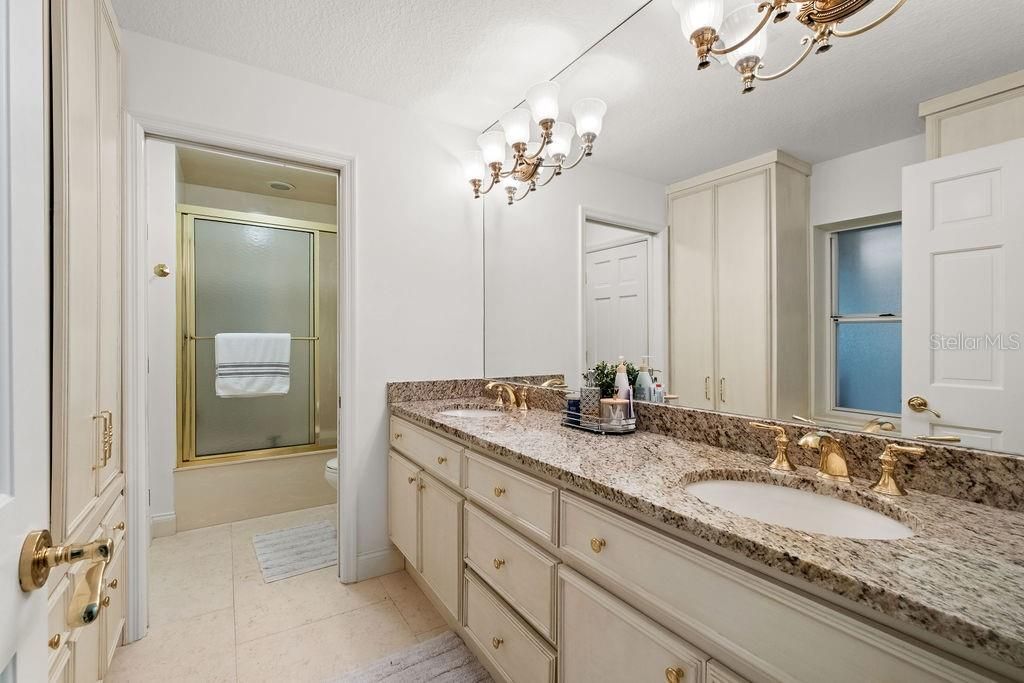Bathroom, Dual Sink Vanities, Glass Shower, Interior