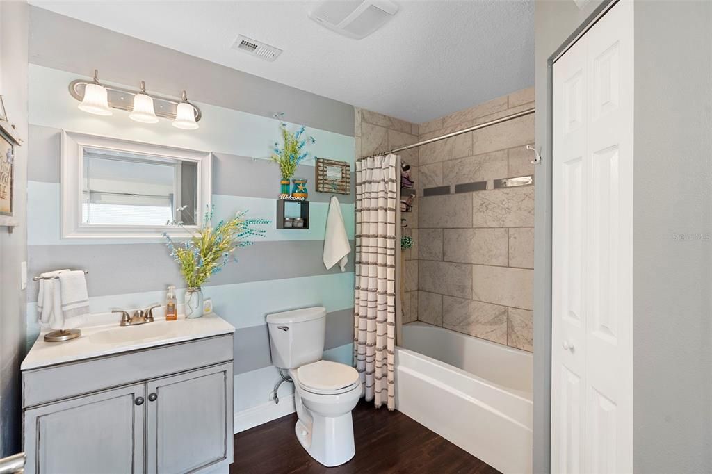 Bathroom, Interior, Wood Texture Flooring