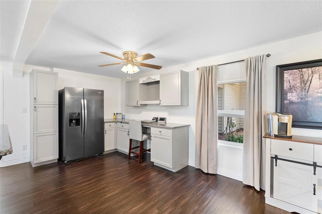 Interior, Kitchen, Wood Texture Flooring