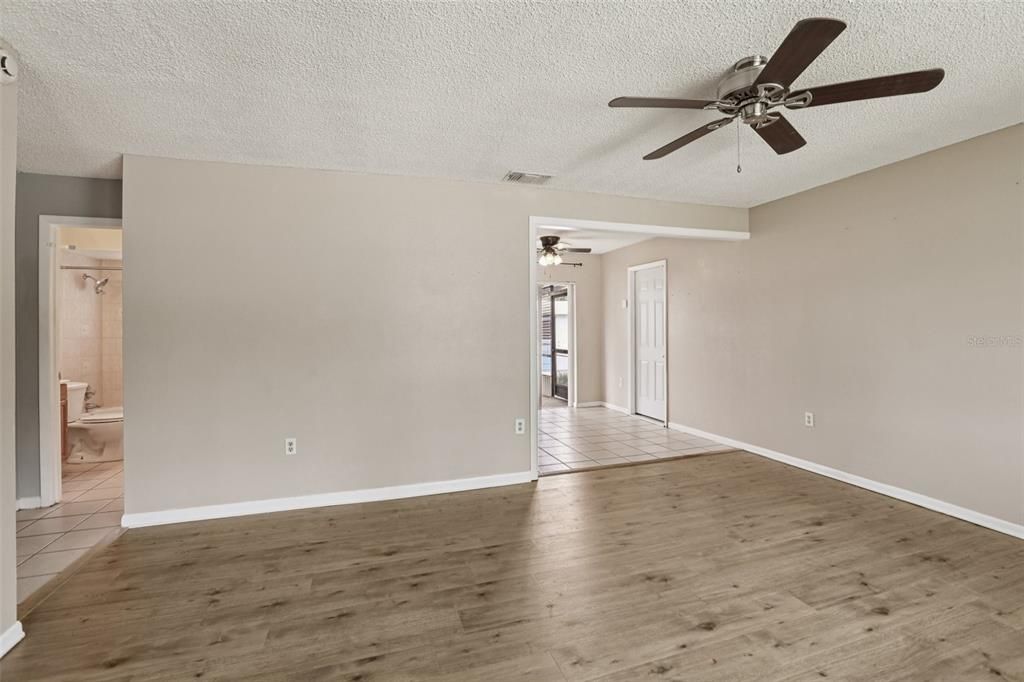 Bathroom, Empty room, Interior, Wood Texture Flooring
