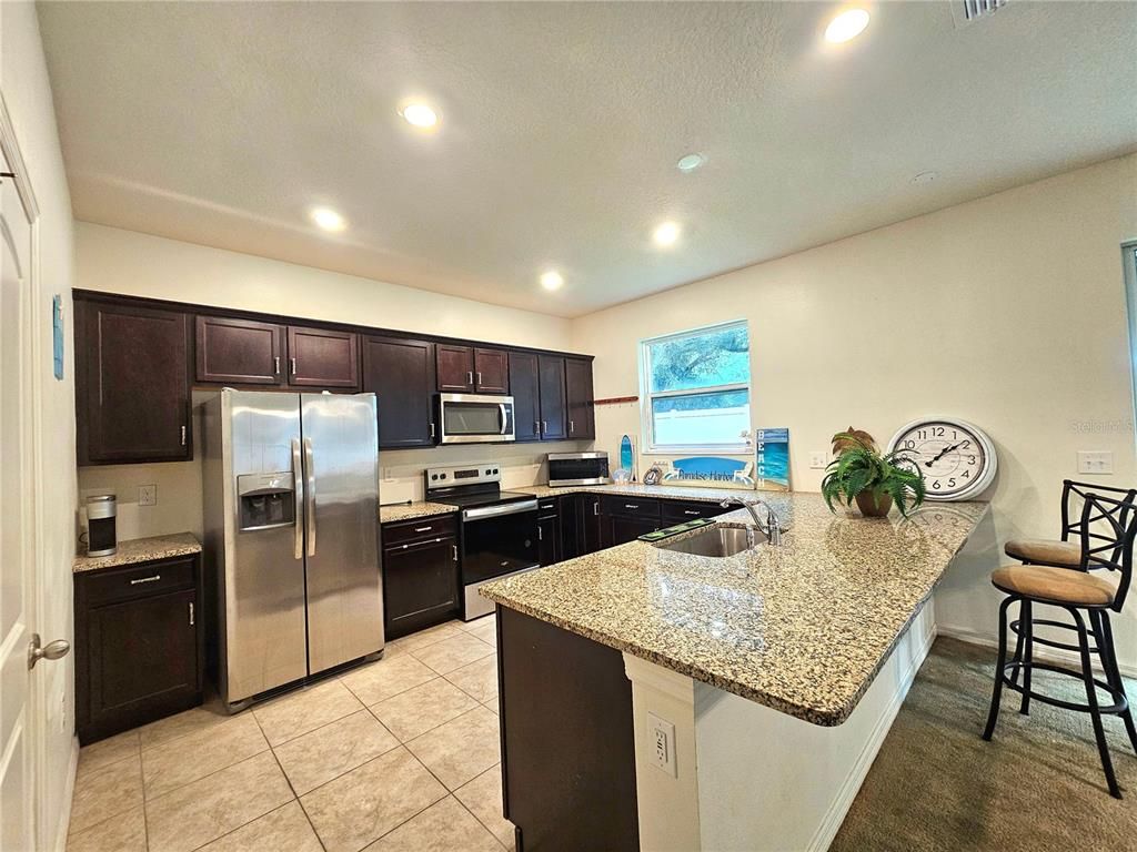Interior, Kitchen, Recessed Lighting, Stainless Steel Appliances