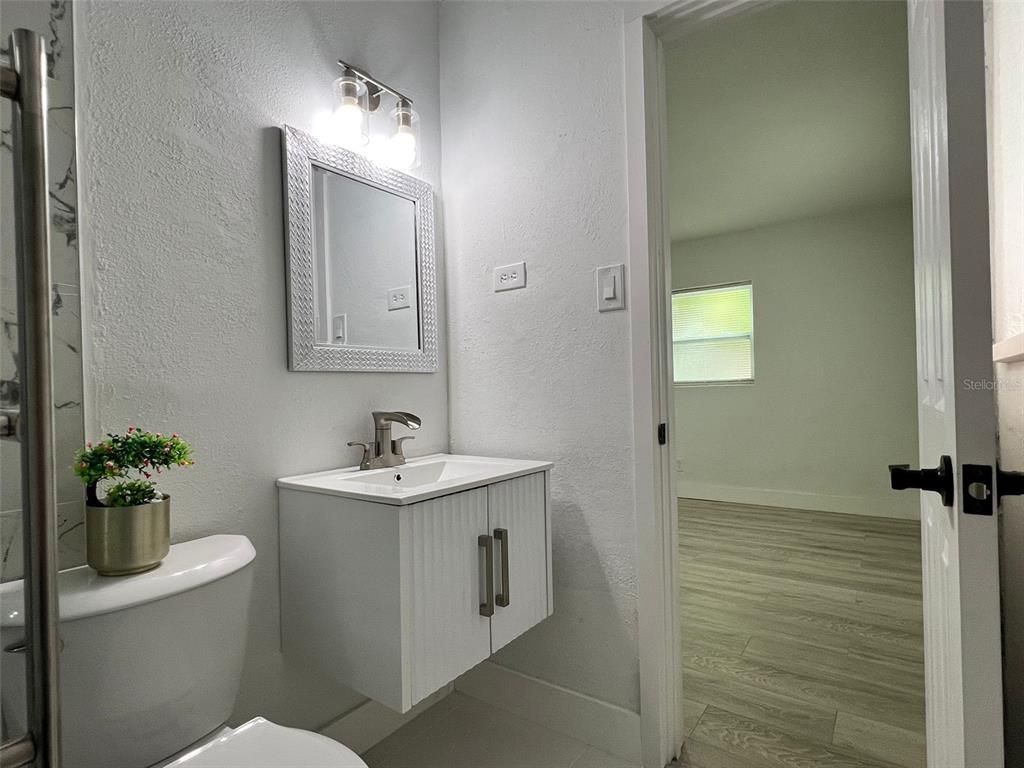 Bathroom, Interior, Wood Texture Flooring