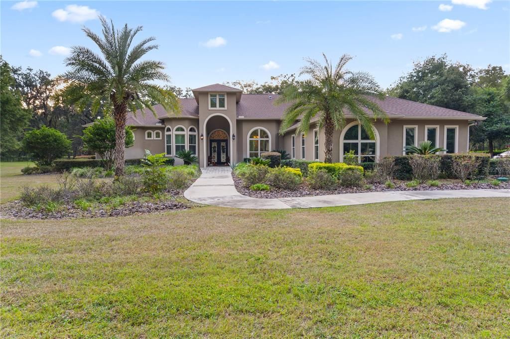 Backyard, Exterior, Facade, Mediterranean