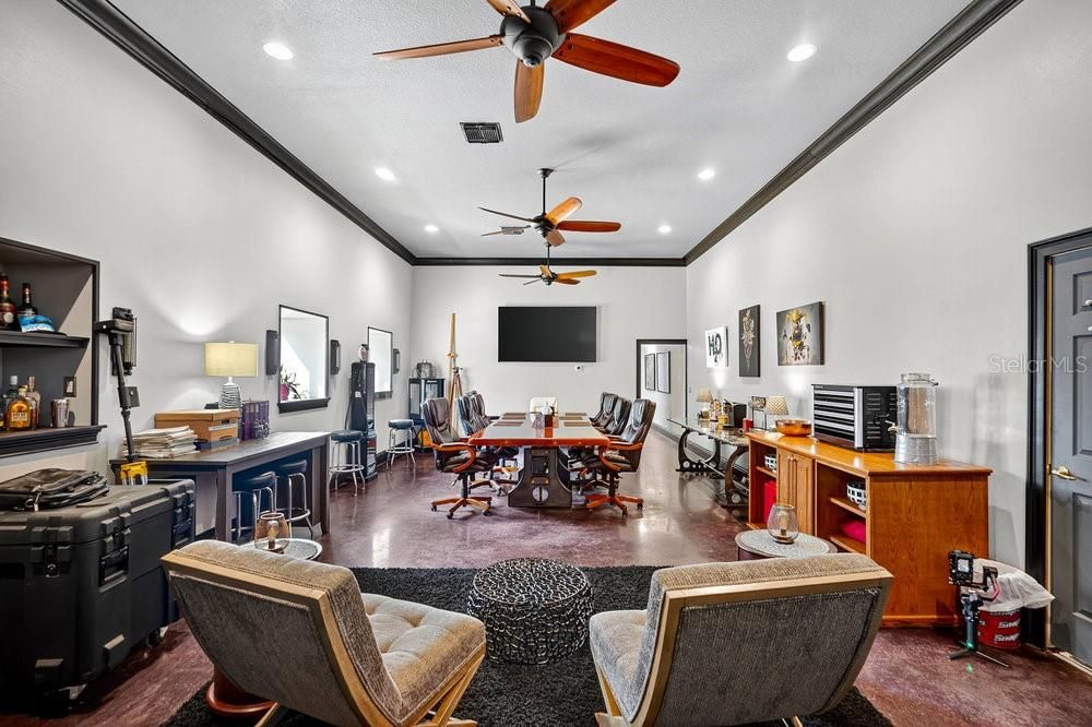 Home Office, Interior, Recessed Lighting