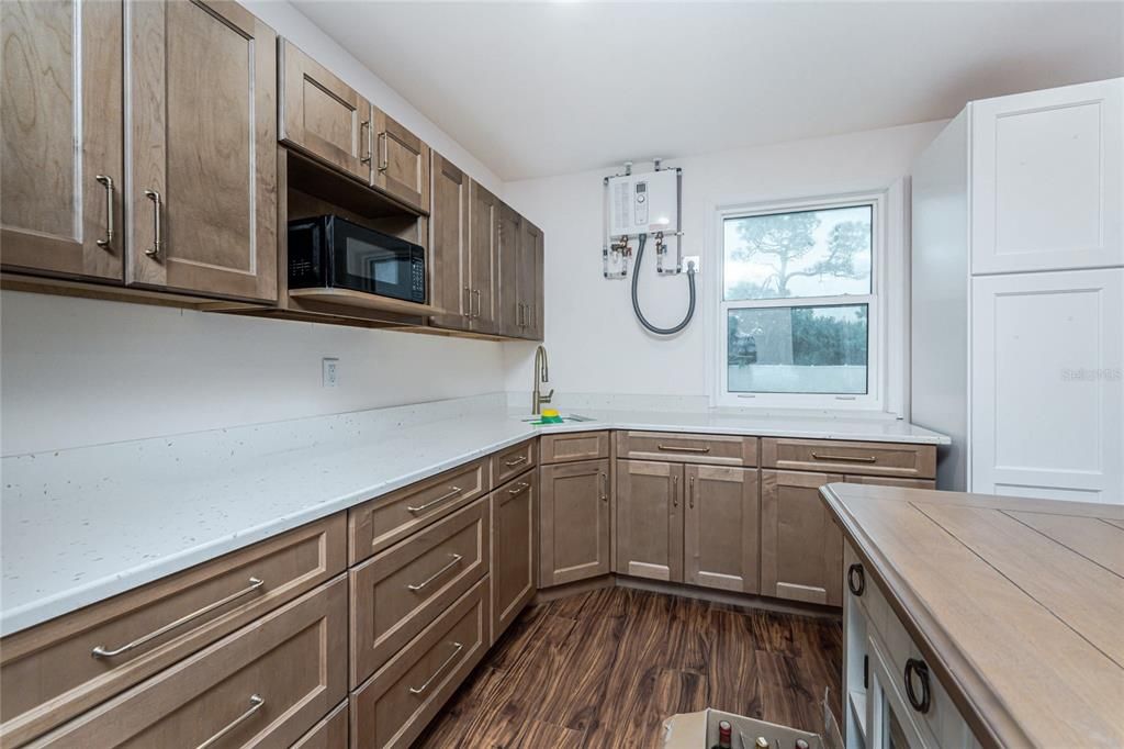 Interior, Kitchen, Wood Texture Flooring