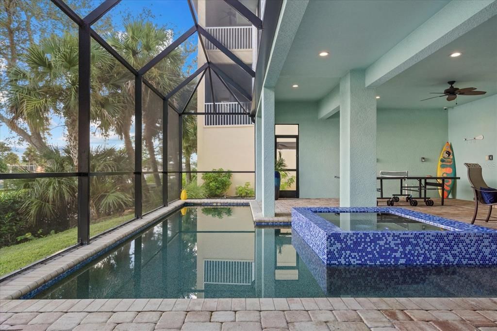 Glass Ceilings, Interior, Pool, Recessed Lighting, Sun Room
