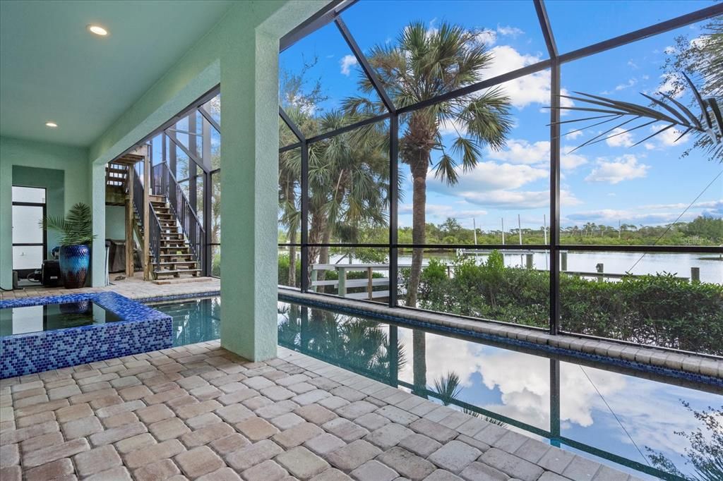 Glass Ceilings, Interior, Pool, Recessed Lighting, Sun Room, Water