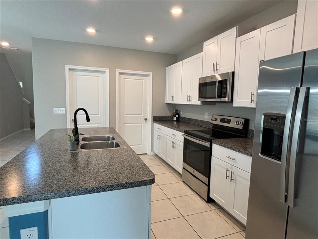 Interior, Kitchen, Recessed Lighting, Stainless Steel Appliances