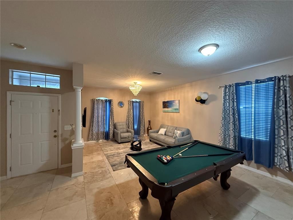 Billiard Table, Game Room, Interior
