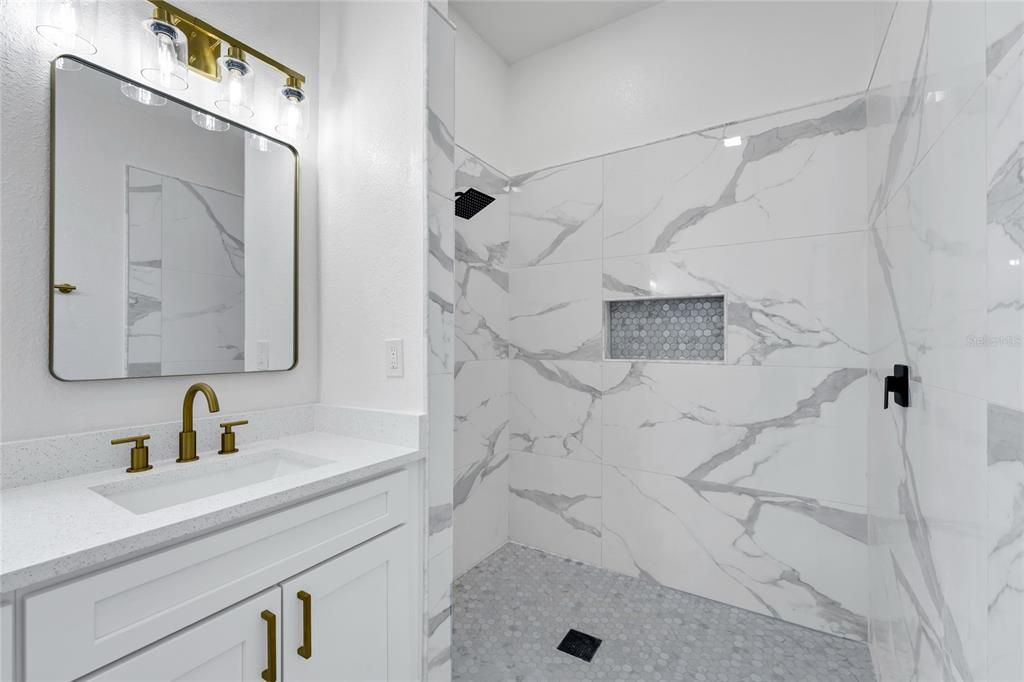 Bathroom, Interior, Marble Walls